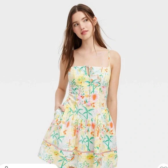 Roller Rabbit X Target Vacation Drop Waist Women’s Dress XL NWT - Picture 3 of 7